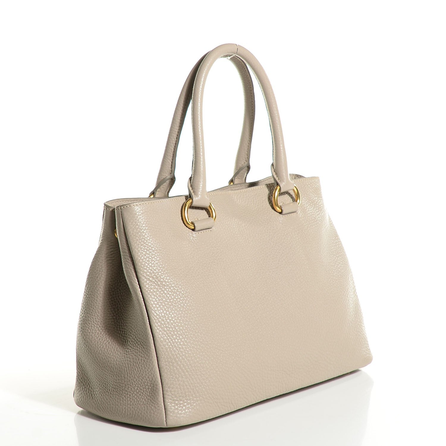 Prada Vitello Daino Shopping Tote Pomice 3 of 10