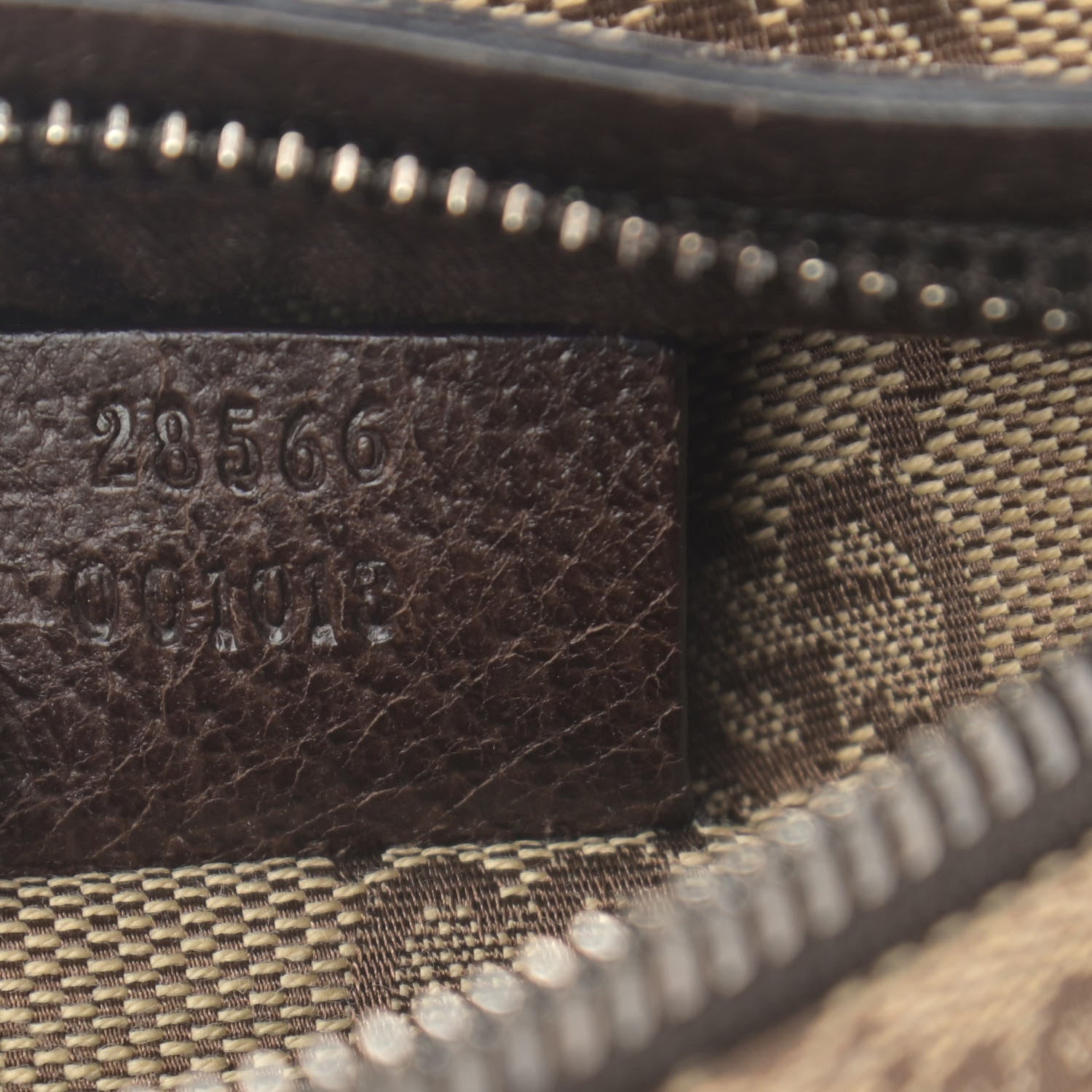 Gucci GG Monogram Web Double Pocket Belt Bag Dark Brown 10 of 16