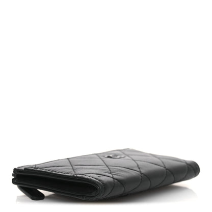 Chanel Lambskin Quilted Zip Card Holder So Black 4 of 11
