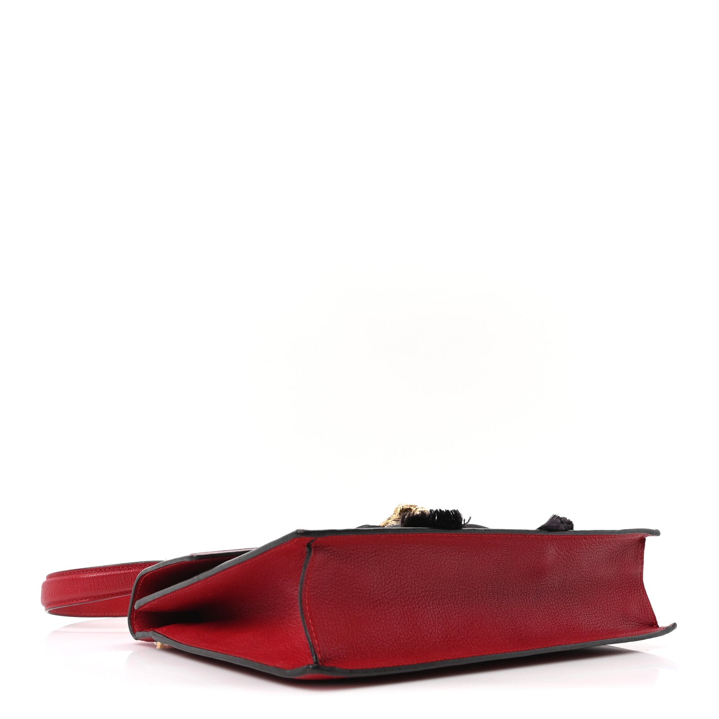 Calfskin Osiride Future Top Handle Bag Red
