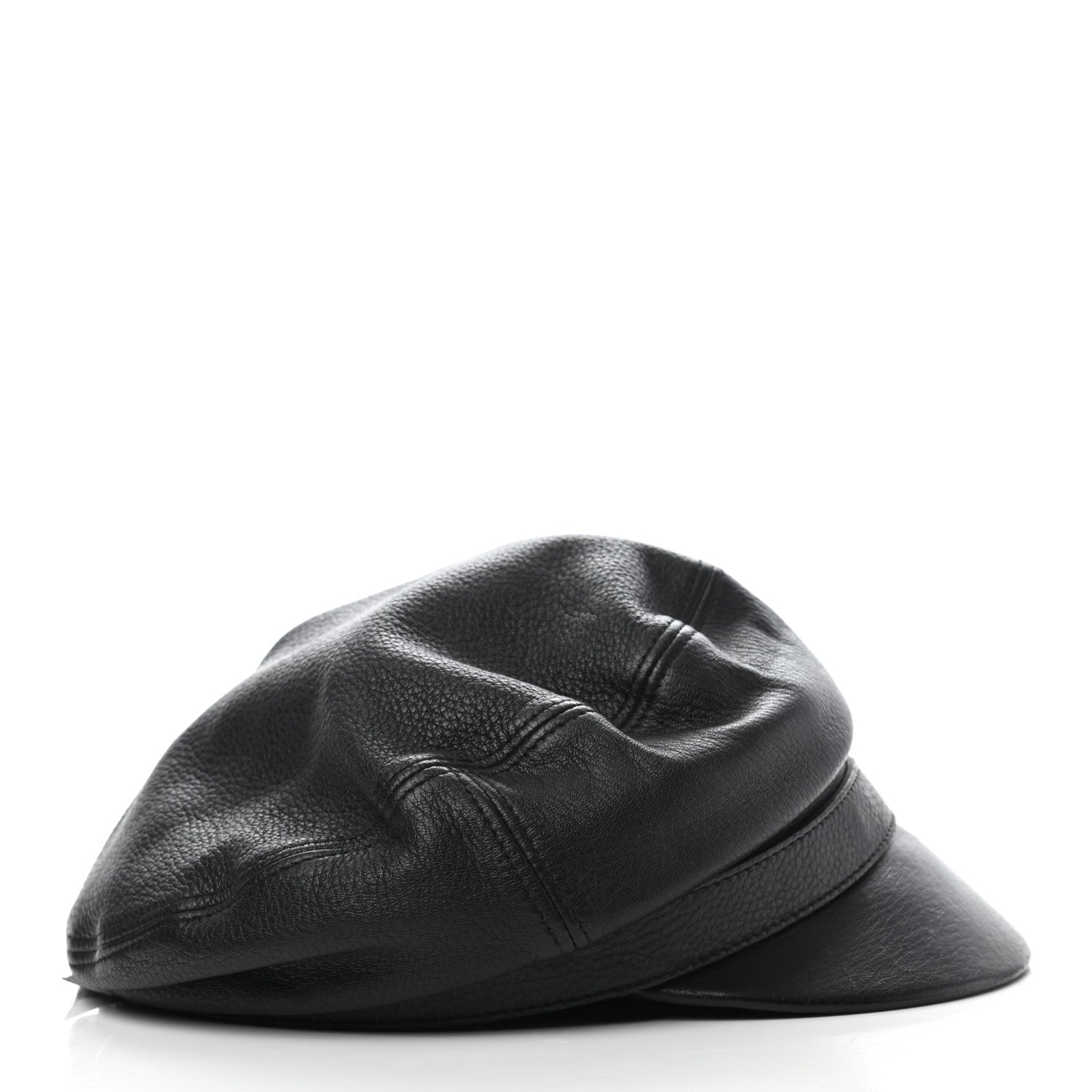 Gucci Calfskin Cellarius Hat S Black 5 of 15