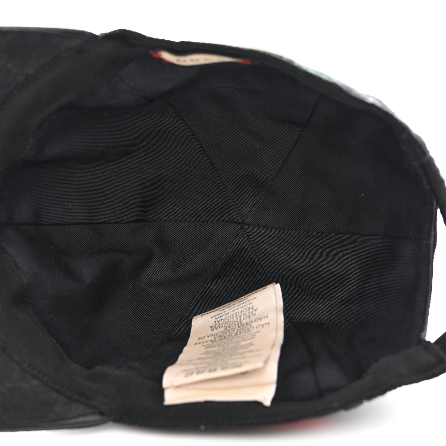 Monogram Web Baseball Hat M Black