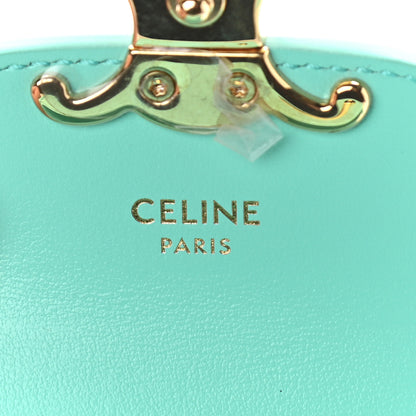 Celine Calfskin Triomphe Airpods Case With Strap Turquoise 6 of 12