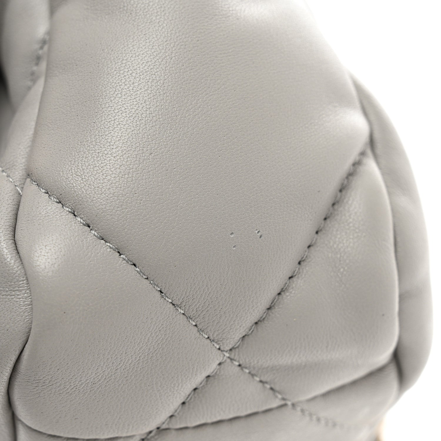 Chanel Goatskin Quilted Medium Chanel 19 Flap Grey 11 of 11