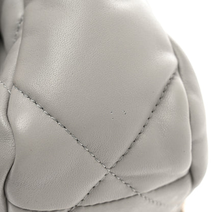 Chanel Goatskin Quilted Medium Chanel 19 Flap Grey 11 of 11