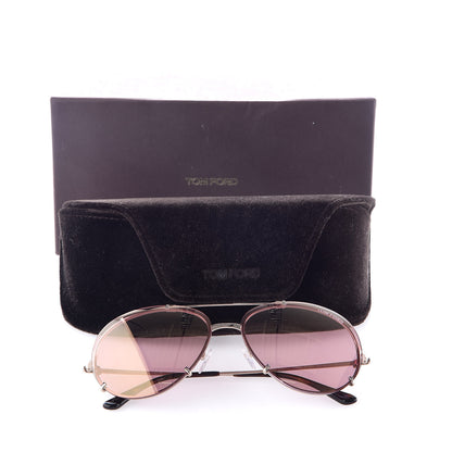 Tom Ford Oval Dickon Sunglasses TF 527 Pink 8 of 8