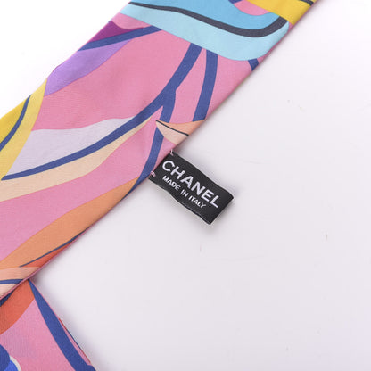 Chanel Silk CC Slim Bandeau Scarf Rose 3 of 3