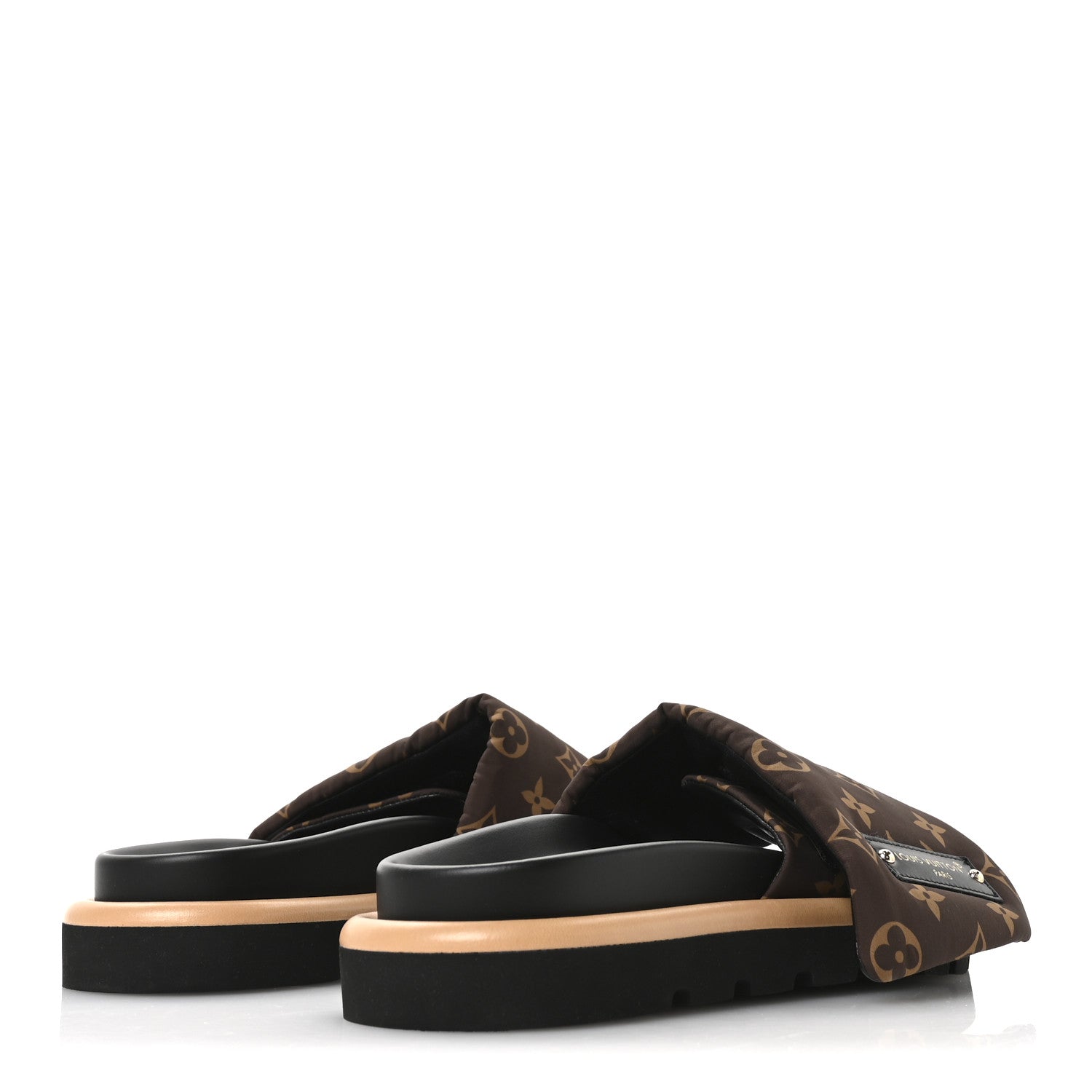 Louis Vuitton Nylon Monogram Pool Pillow Comfort Mule 38 Cacao Brown 5 of 8