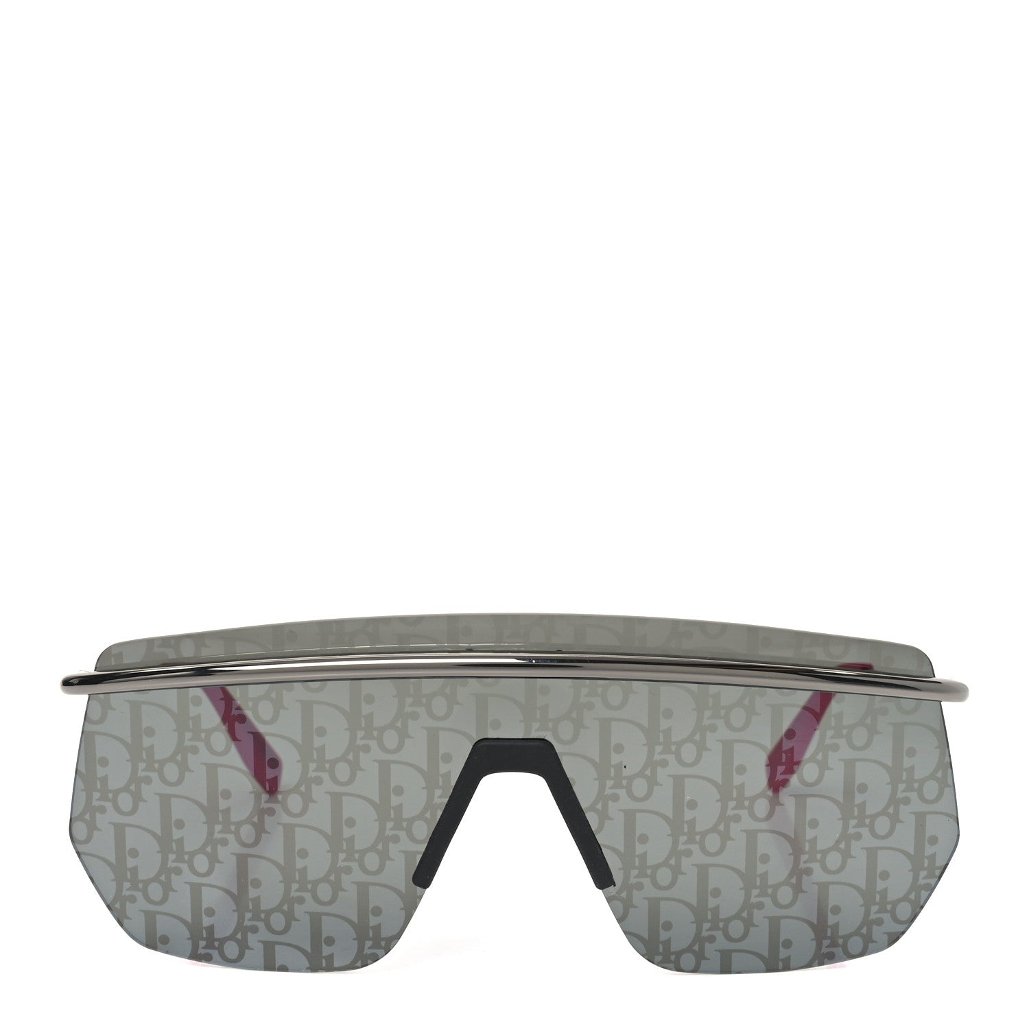 Christian Dior Metal Oblique DiorMotion M1I Mask Sunglasses Grey Pink 2 of 6