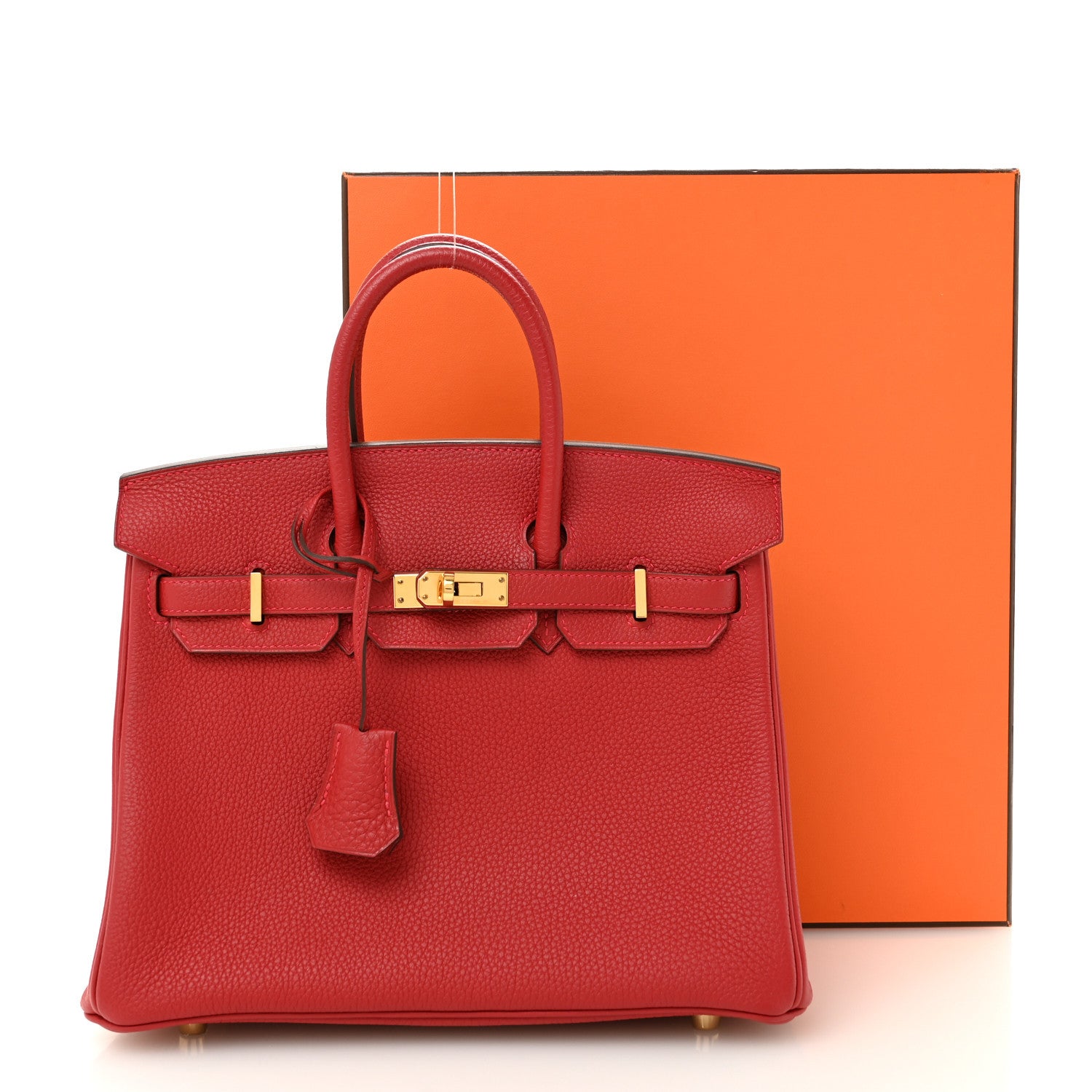Hermes Togo Birkin 25 Rouge Vif 11 of 11
