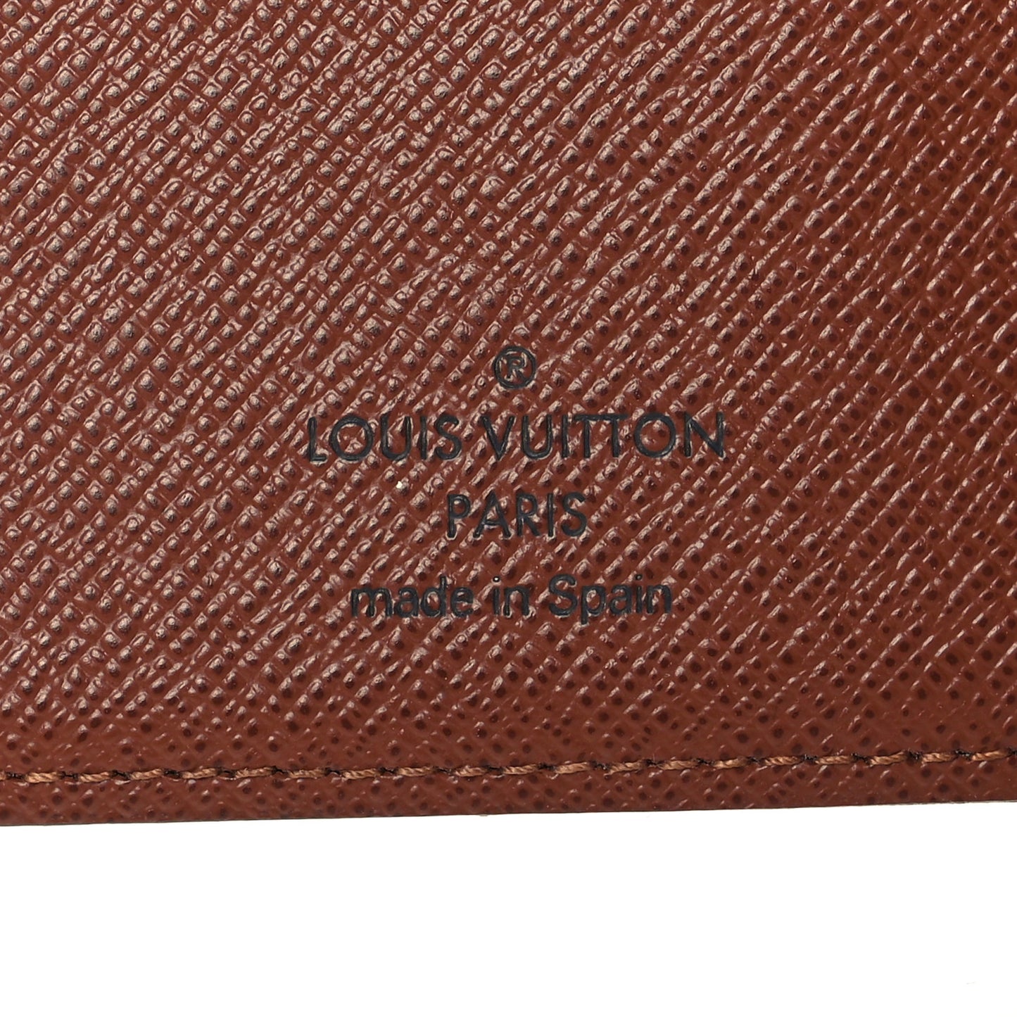 Monogram Simple Checkbook Holder Wallet Cover