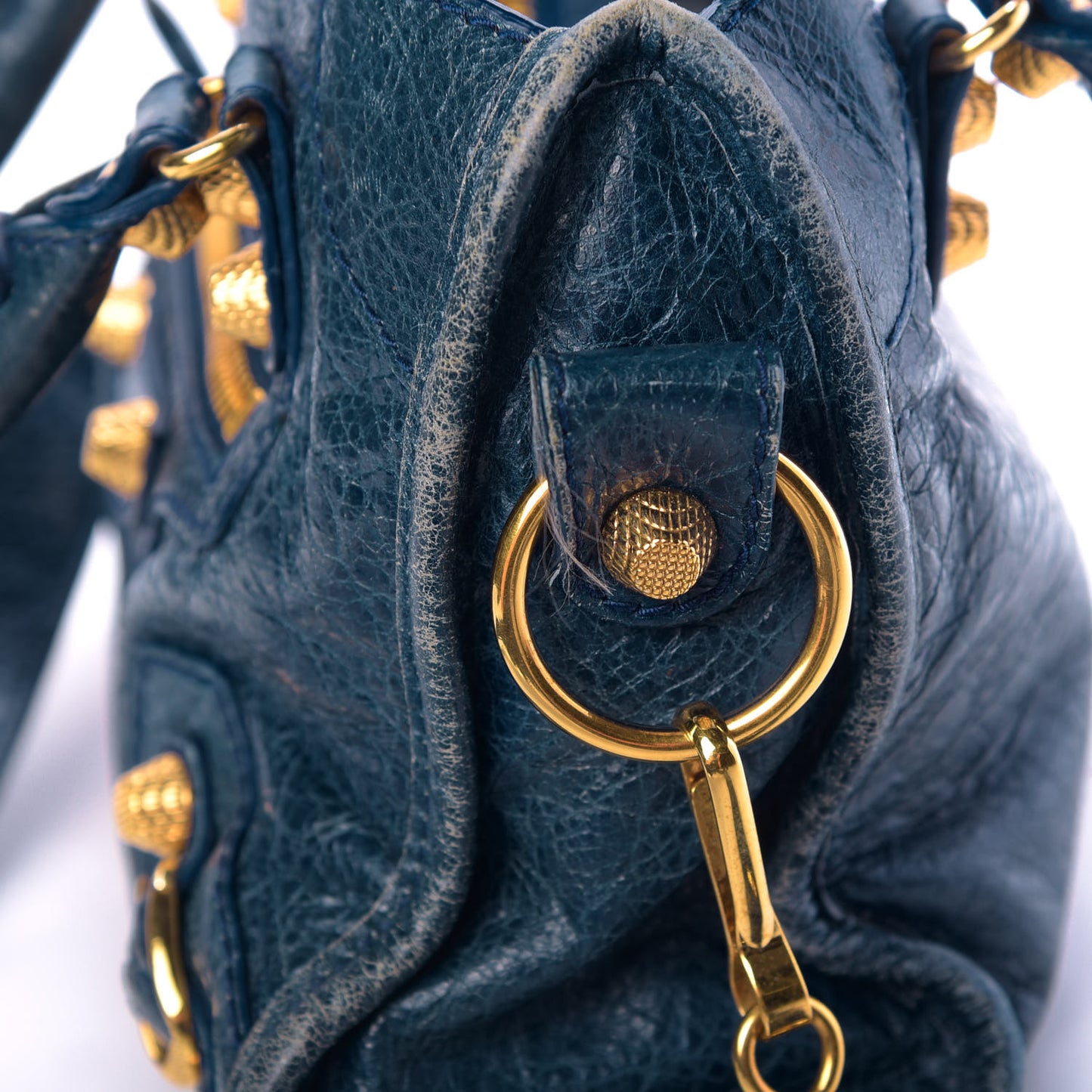 Agneau Giant 12 Gold Hardware Mini City Bleu Mineral