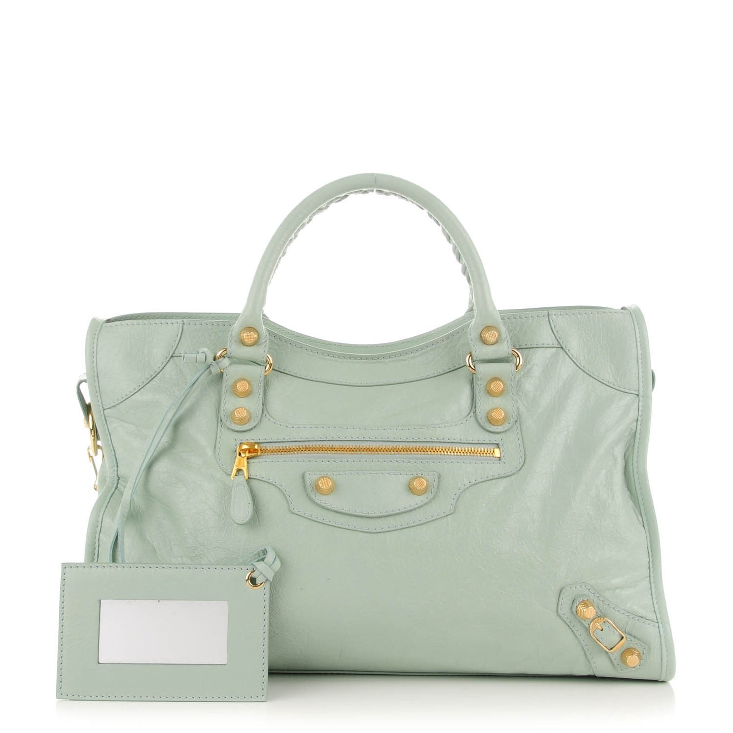 Agneau Giant 12 Gold Hardware City Vert Jade