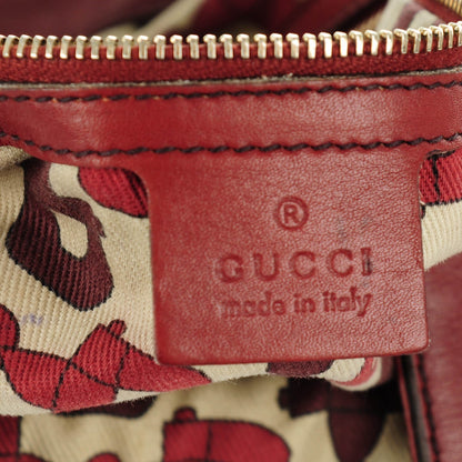 Gucci Guccissima Medium Indy Top Handle Hobo Red 6 of 7