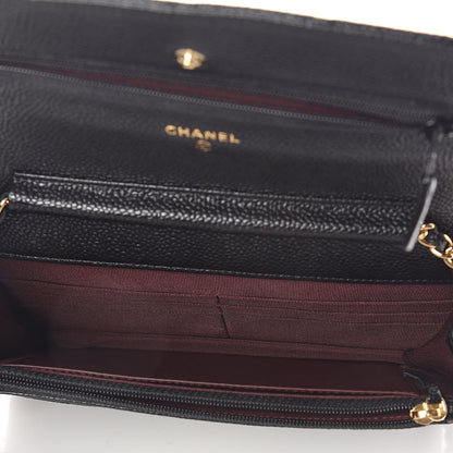 Chanel Caviar Quilted Wallet On Chain WOC Black 5 of 11
