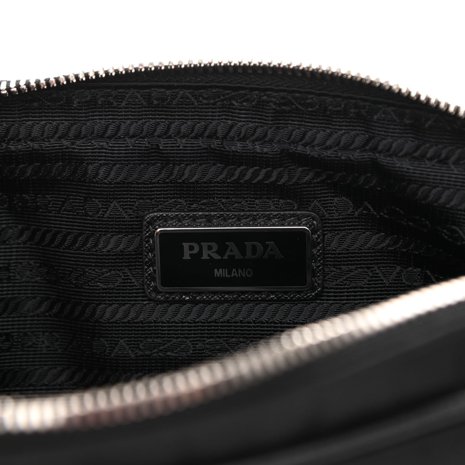 Prada Tessuto Nylon Soft Calf Belt Bag Black 6 of 10