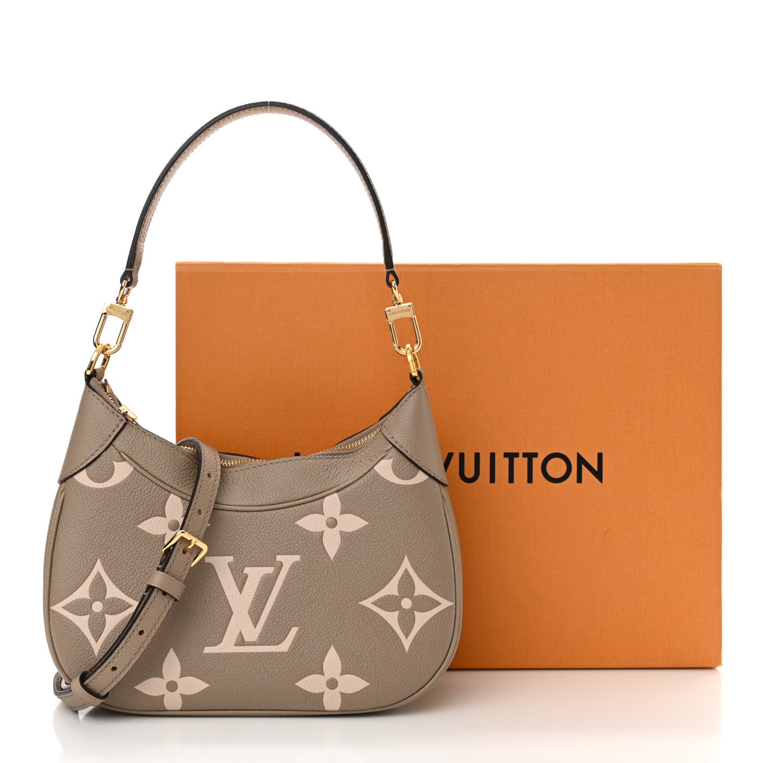 Louis Vuitton Empreinte Monogram Giant Bagatelle NM Tourterelle Creme 12 of 12