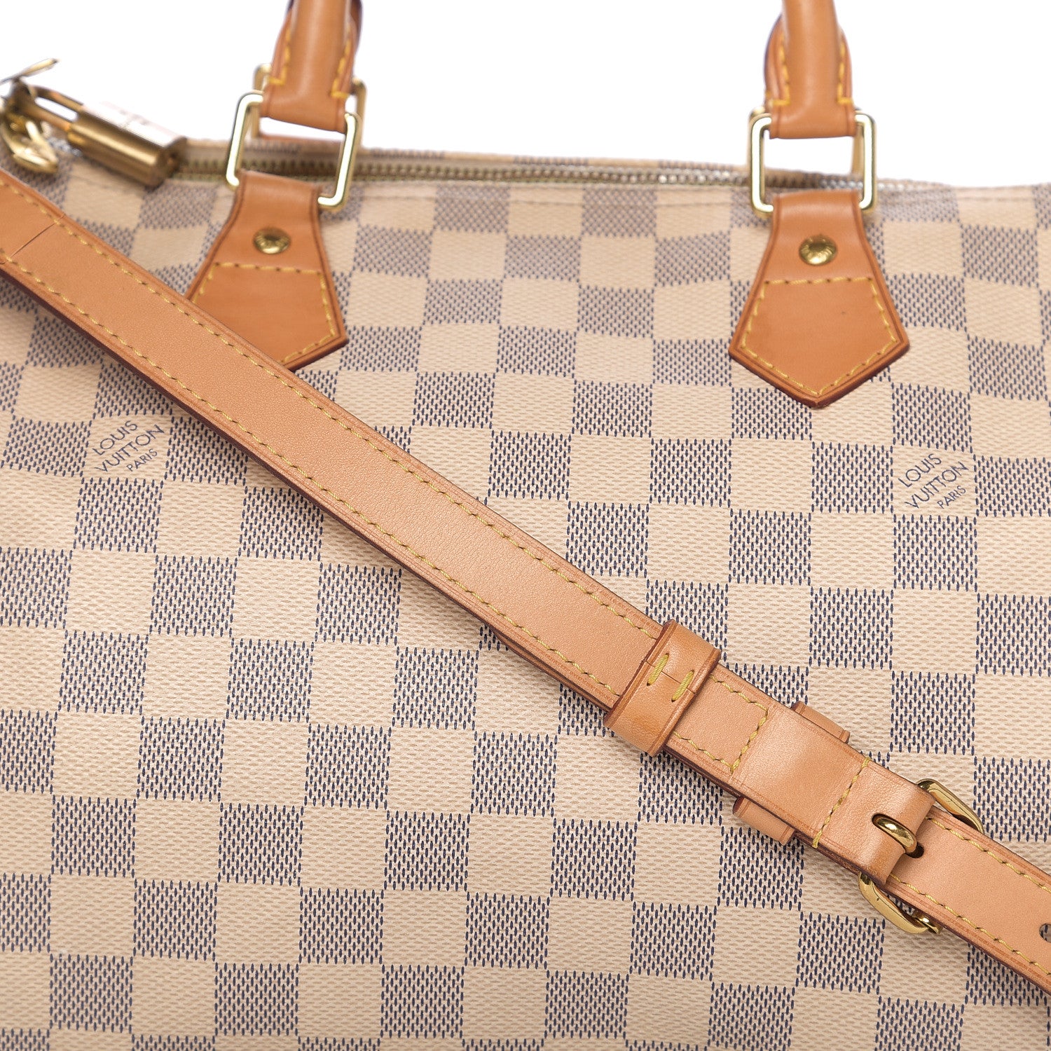 Louis Vuitton Damier Azur Speedy Bandouliere 30 9 of 12