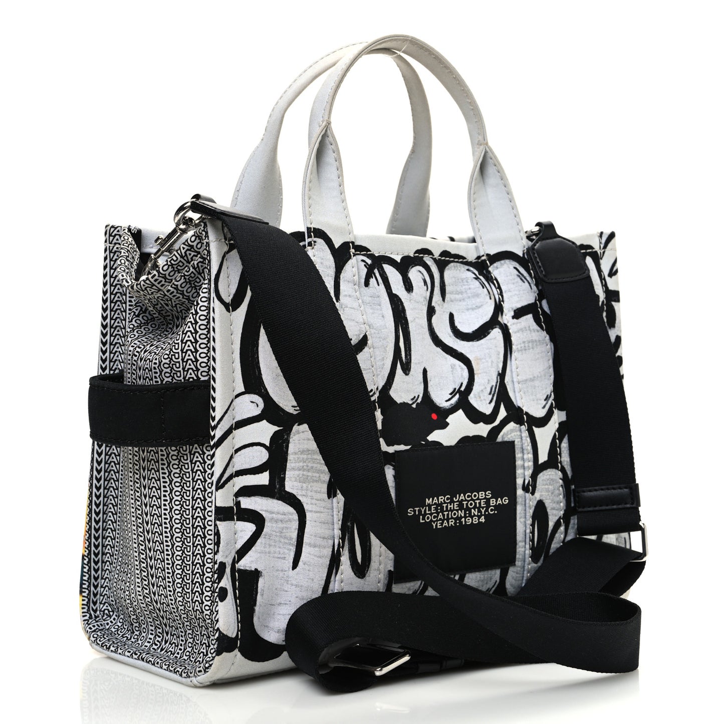 Cotton Canvas City Print Medium Tote Bag New York City