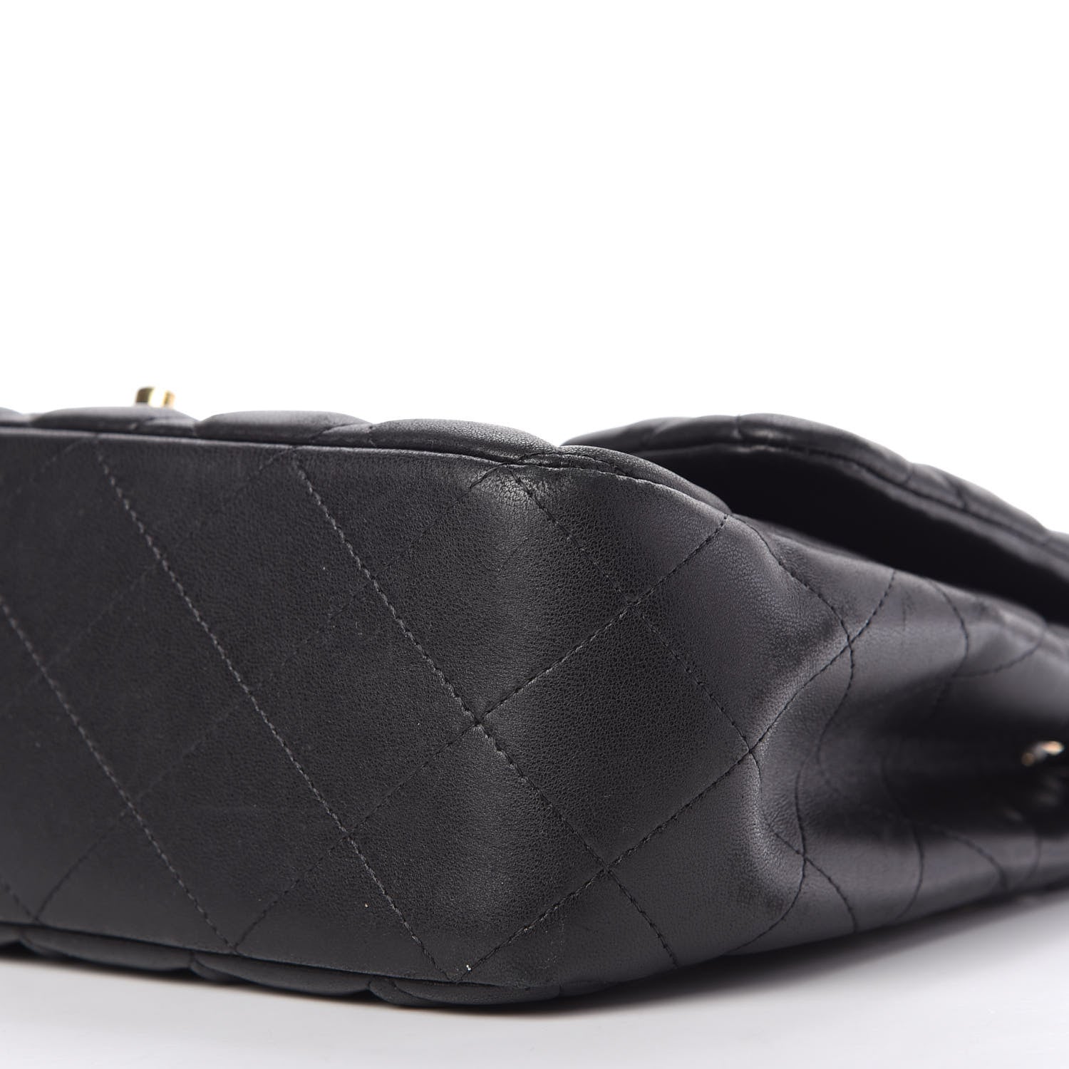 Chanel Lambskin Quilted Jumbo Single Flap Black 7 of 10