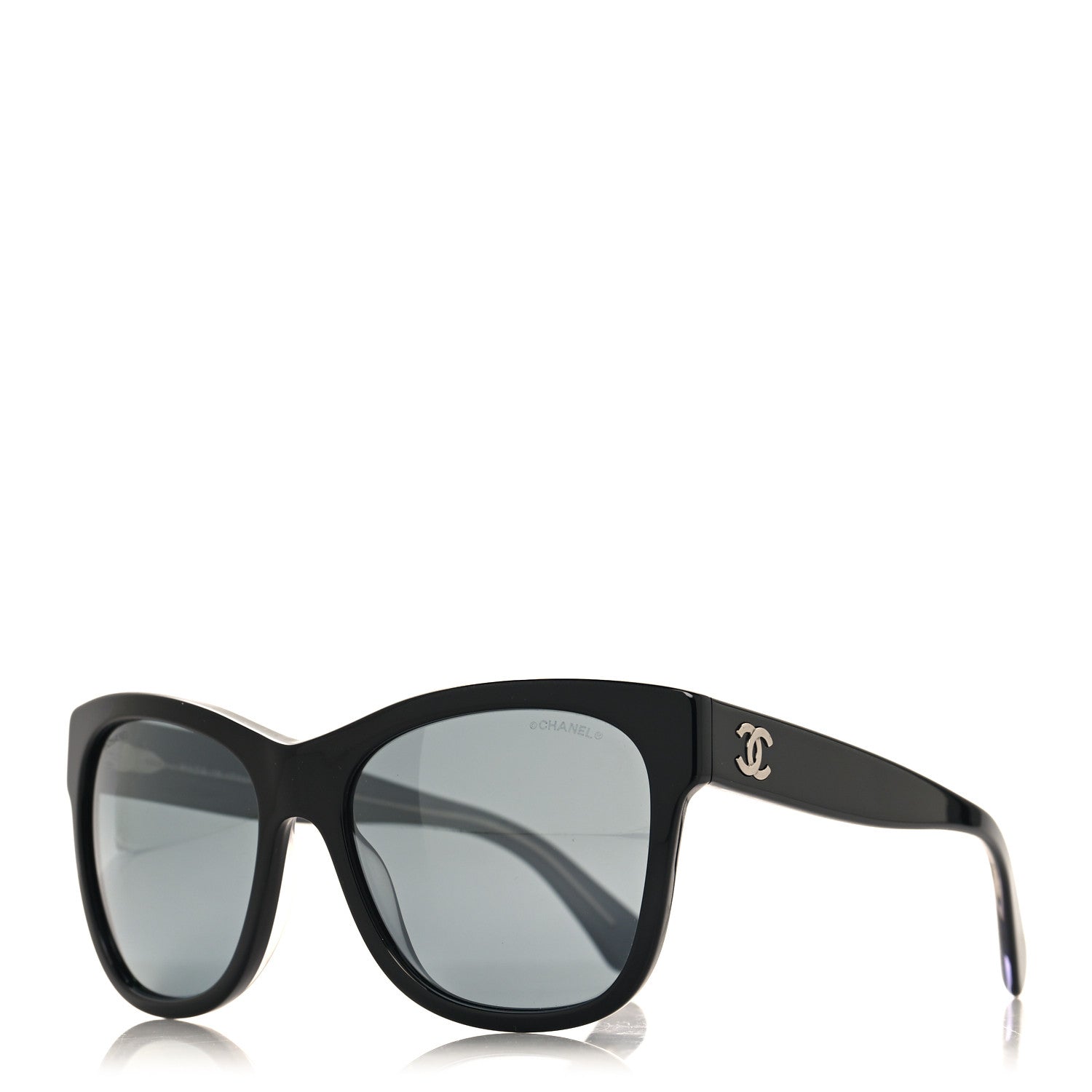 Chanel Acetate Square CC Sunglasses 5380 Black 1 of 7