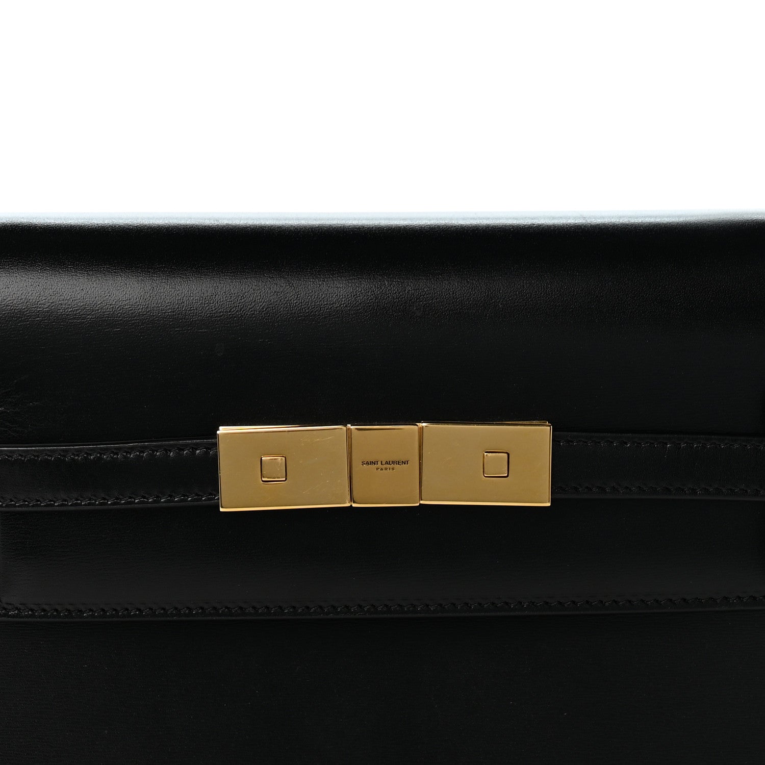 Saint Laurent Smooth Calfskin Small Manhattan Shoulder Bag Black 7 of 12