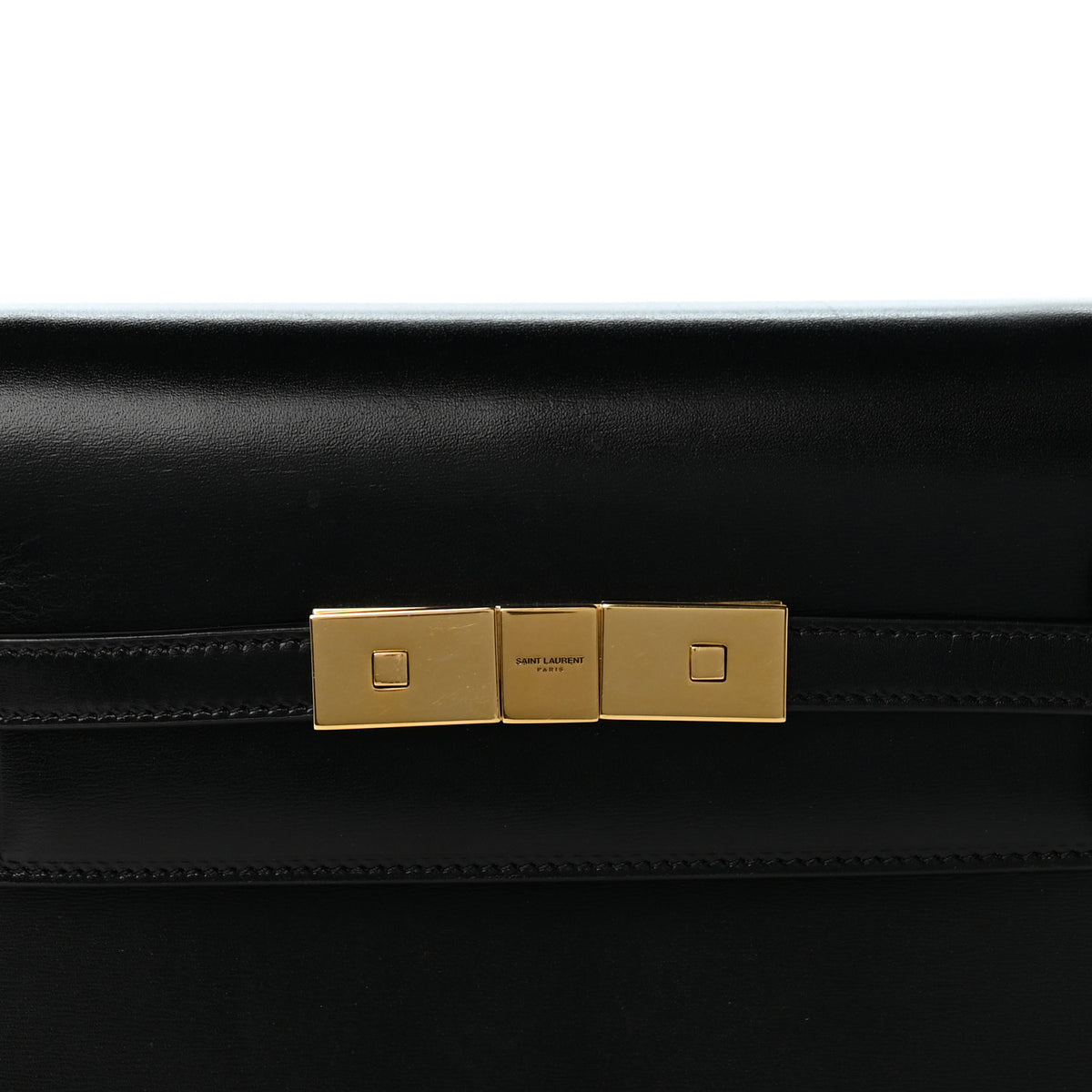 Saint Laurent Smooth Calfskin Small Manhattan Shoulder Bag Black 8 of 13