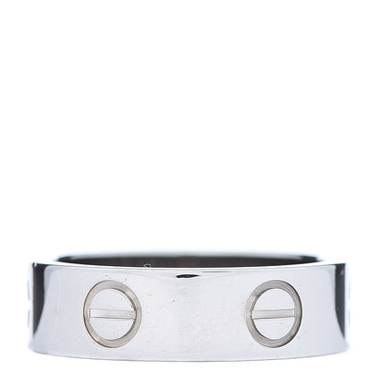 Cartier 18K White Gold 5.5mm LOVE Ring 52 6 3 of 6