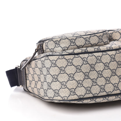 Gucci GG Plus Monogram Front Pocket Messenger Navy 8 of 10