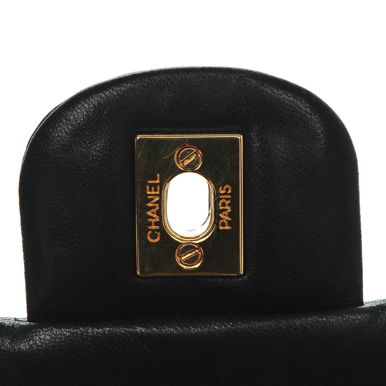 Chanel Lambskin Quilted Medium Double Flap Black 5 of 8