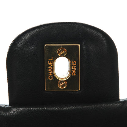 Chanel Lambskin Quilted Medium Double Flap Black 5 of 8