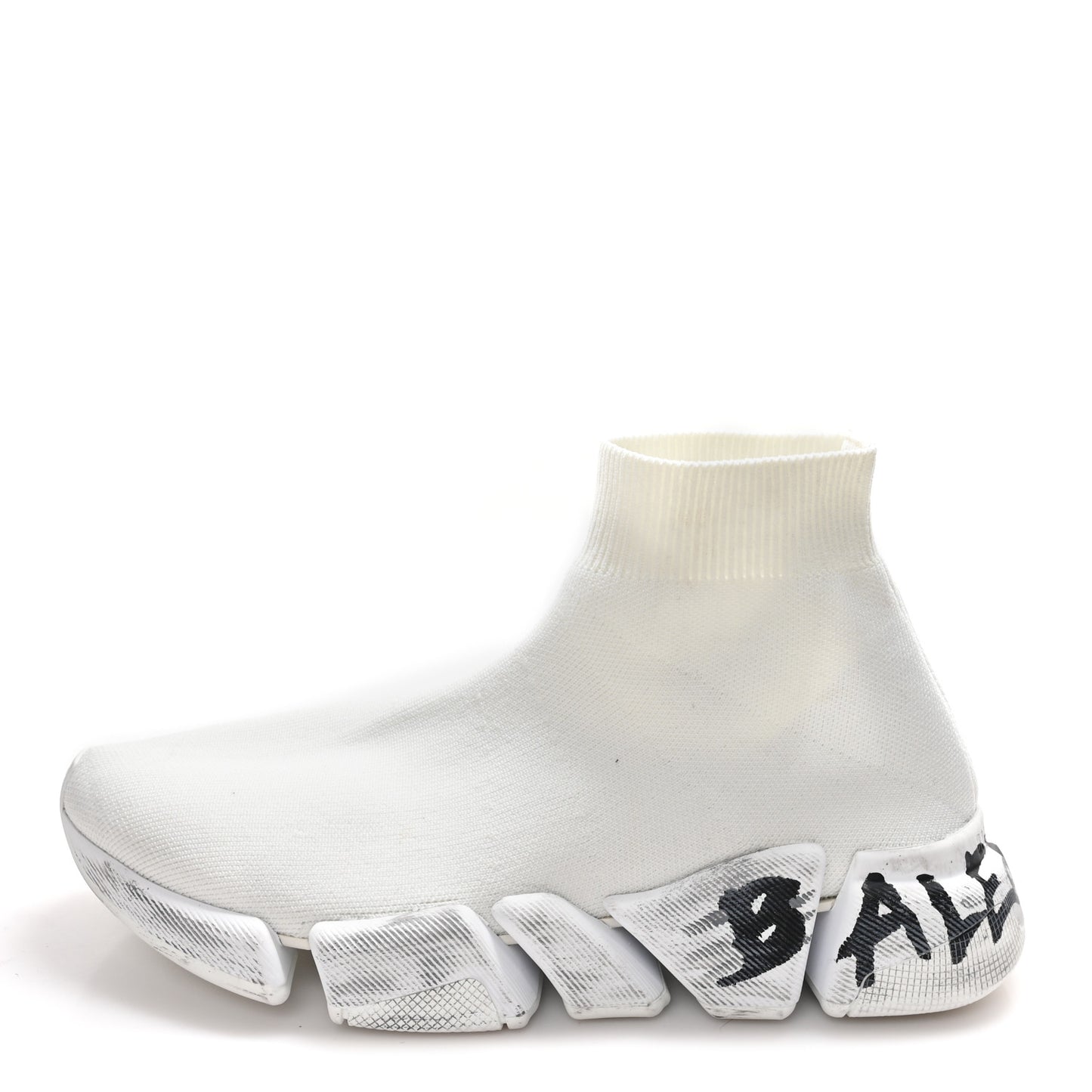 Technical 3D Recycled Knit Grafitti Womens Speed 2.0 Sneakers 37 White