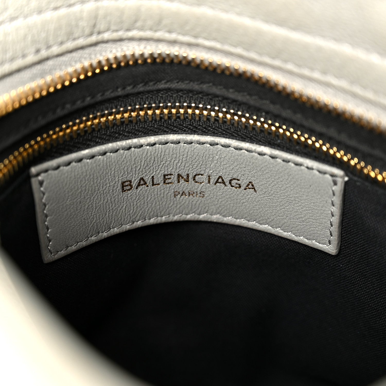Balenciaga Chevre Gold Metallic Edge Hardware Mini City Gris Taupe 7 of 11