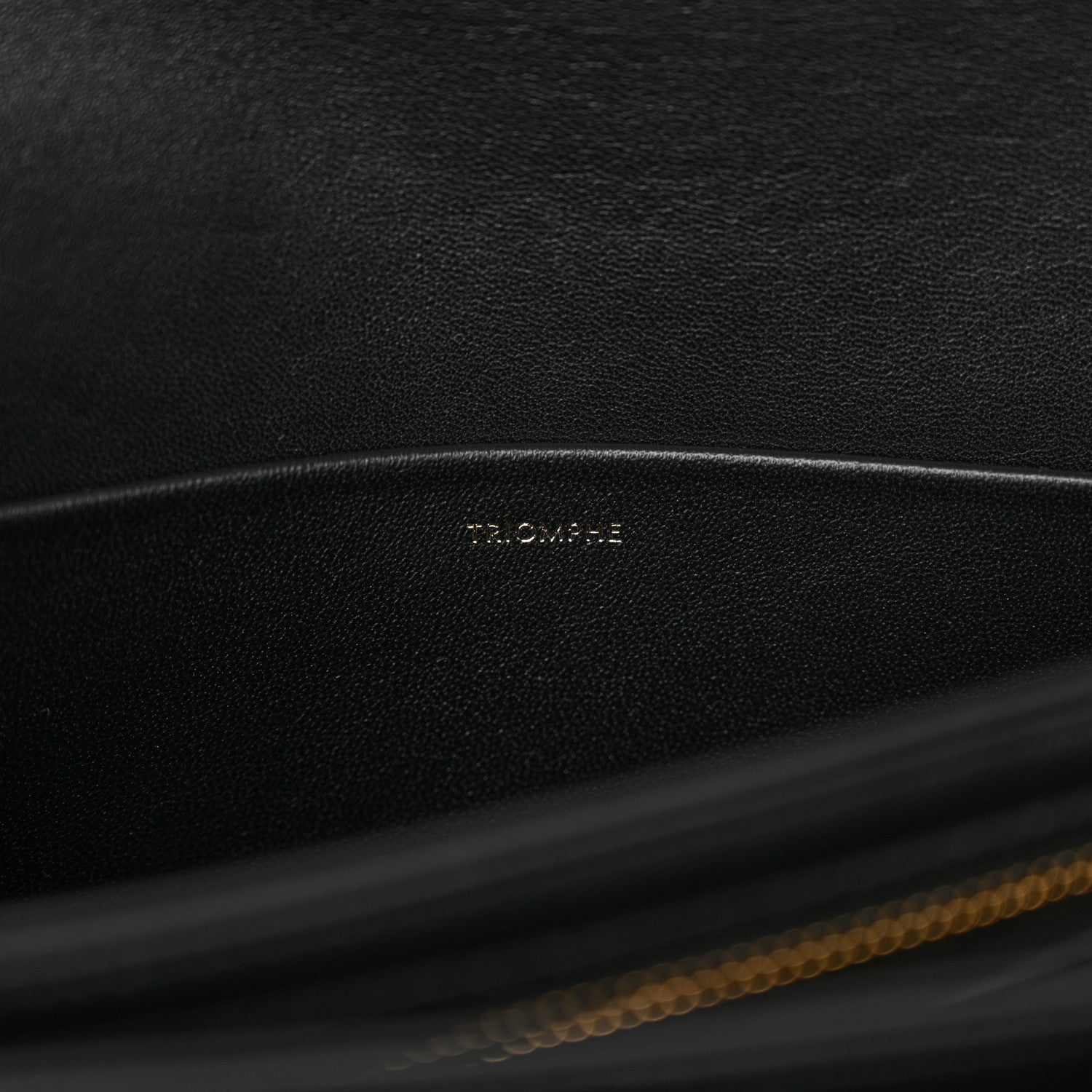 Celine Shiny Calfskin Large Triomphe Black 6 of 11