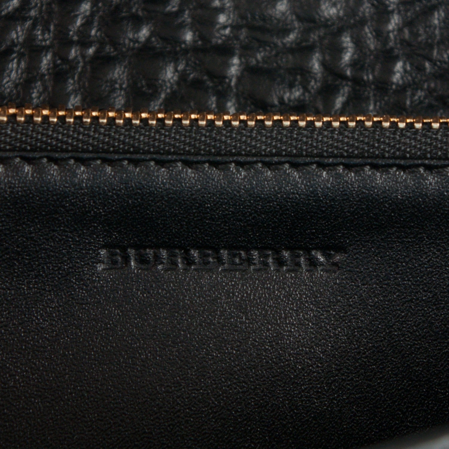 Burberry Signature Grain Small Madison Chain Clutch Black 6 of 6