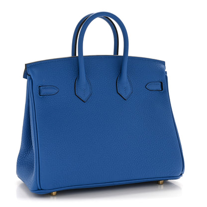Hermes Togo Birkin 25 Bleu Zellige 3 of 10