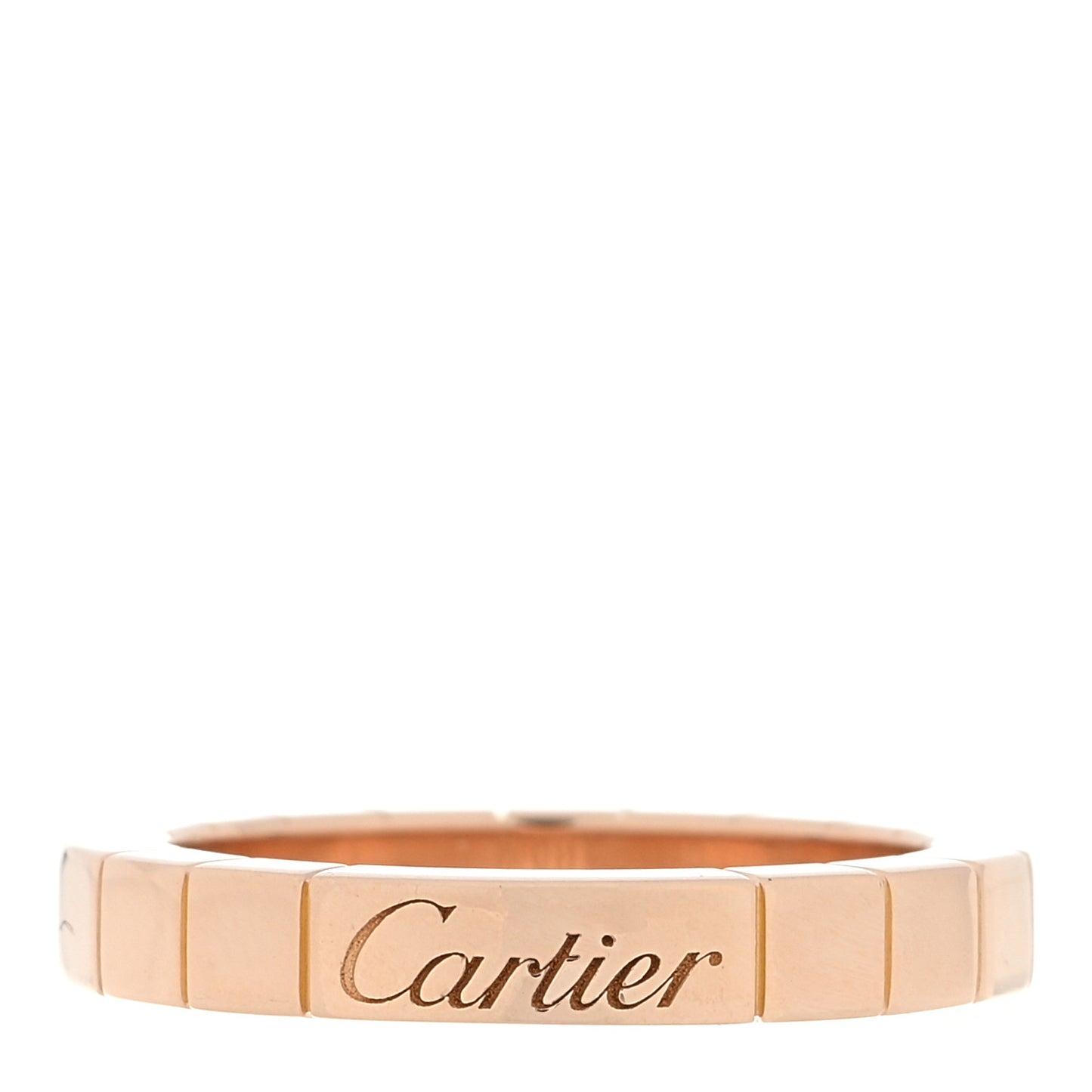 18K Pink Gold 3mm Lanieres Ring 49 4.75