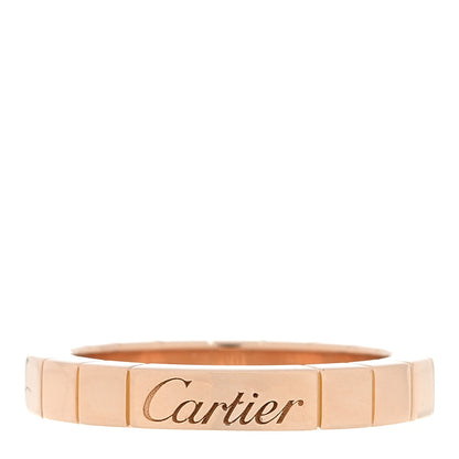 Cartier 18K Pink Gold 3mm Lanieres Ring 49 4.75 1 of 4