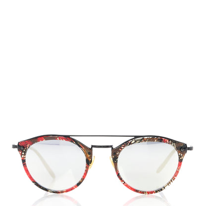 Oliver Peoples Acetate Remick Round Sunglasses Palmier Red Black 2 of 8