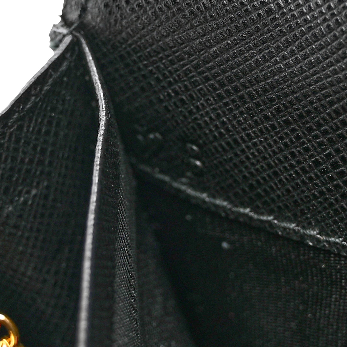 Saffiano Metal Continental Flap Wallet Black