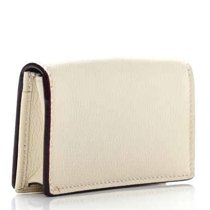 Jimmy Choo Grainy Calfskin Zuri Card Holder Linen 3 of 12