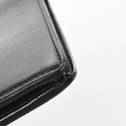Chanel Grained Calfskin CC Button Yen Wallet Black 11 of 14