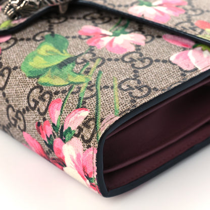 Gucci GG Supreme Monogram Blooms Mini Dionysus Chain Wallet Beige Multicolor Dry Rose 10 of 11