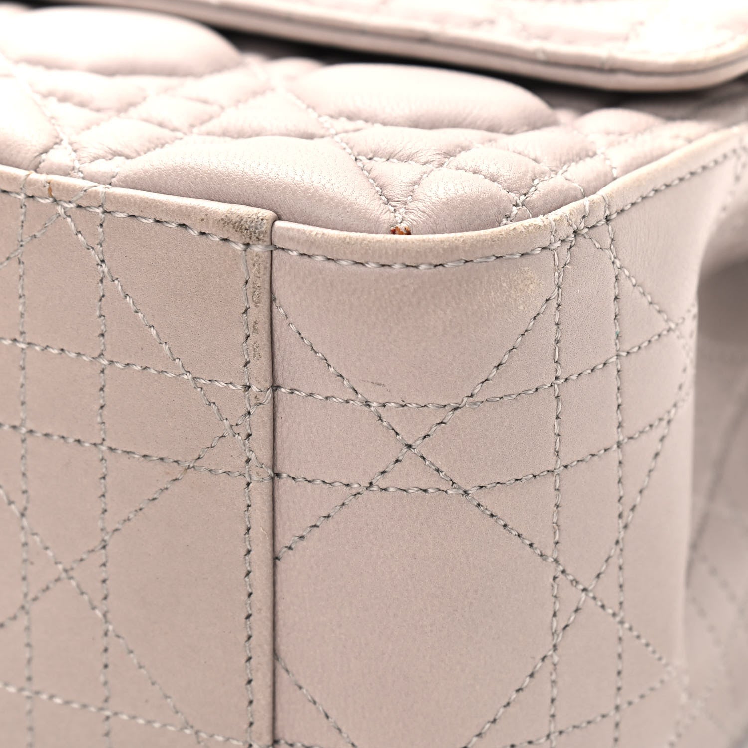 Christian Dior Lambskin Cannage Large Miss Dior Flap Grey 9 of 14