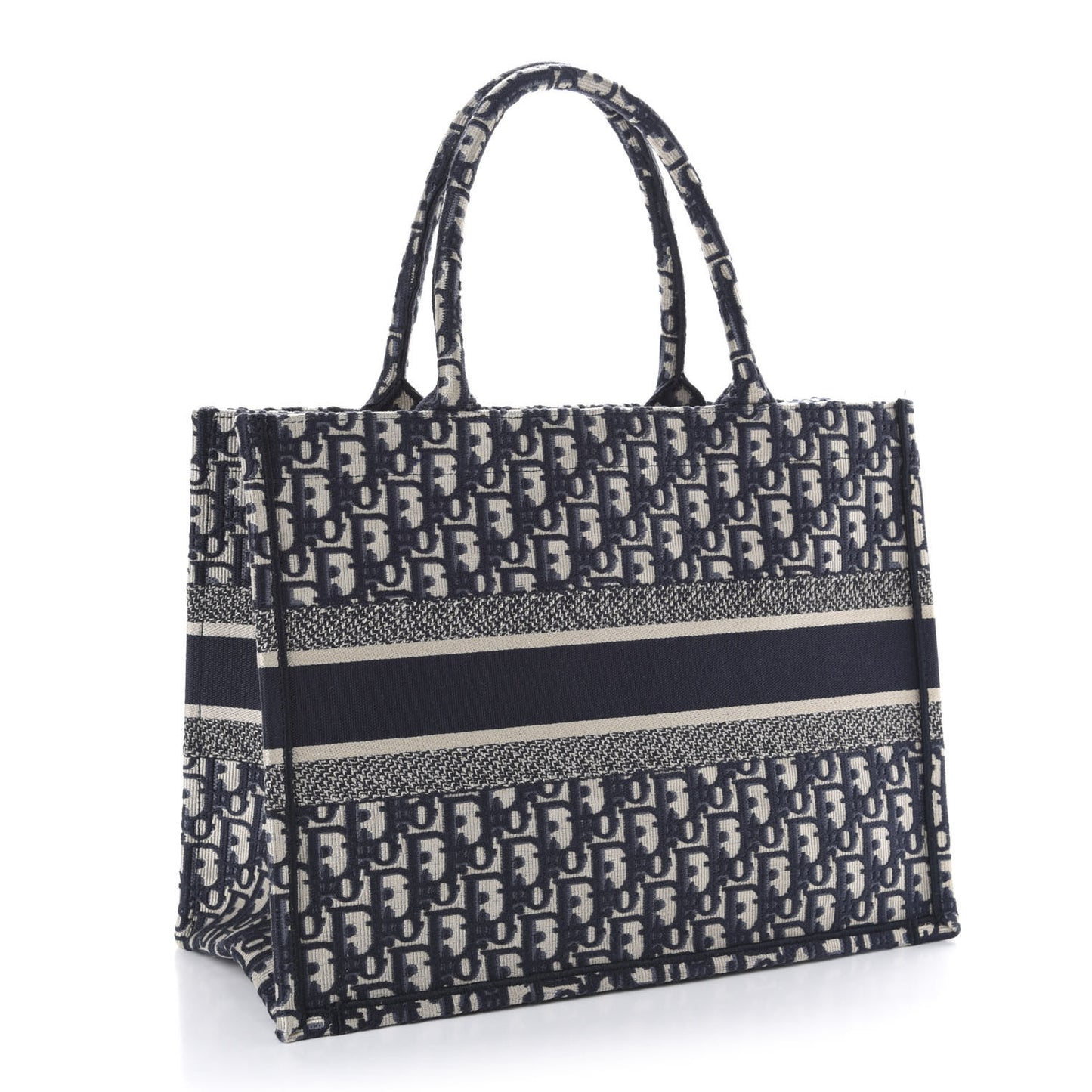 Oblique Medium Book Tote Blue Multicolor