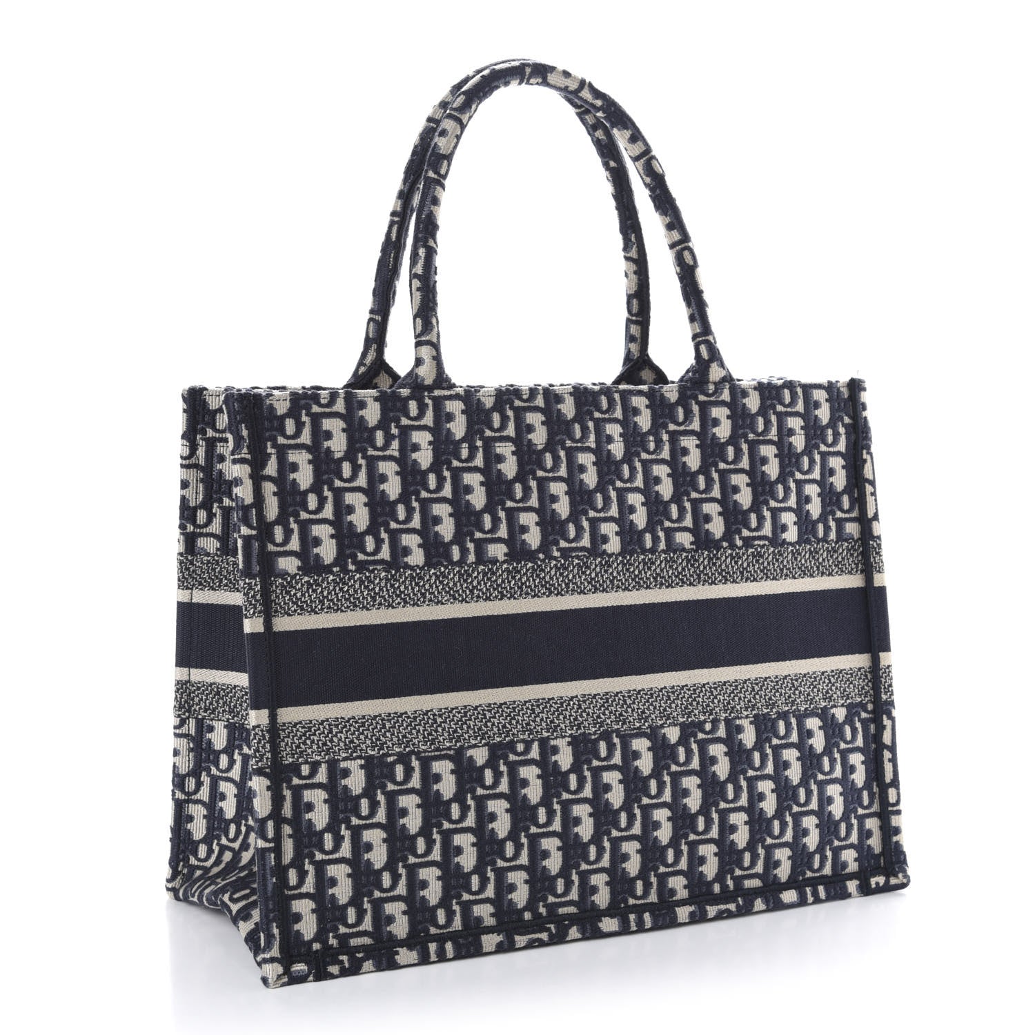 Christian Dior Oblique Medium Book Tote Blue Multicolor 3 of 11