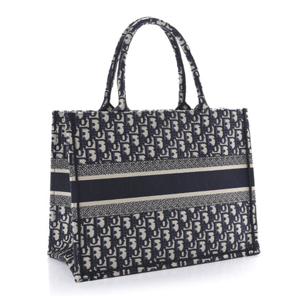 Christian Dior Oblique Medium Book Tote Blue Multicolor 3 of 11