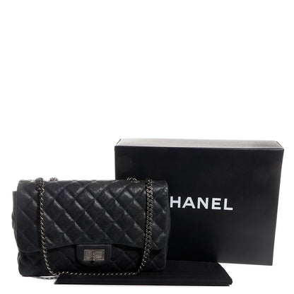 Chanel Washed Caviar 2.55 Reissue 227 Flap Black 4 of 9