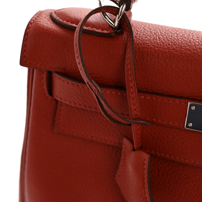 Hermes Taurillon Clemence Kelly Retourne 28  Brique 13 of 14