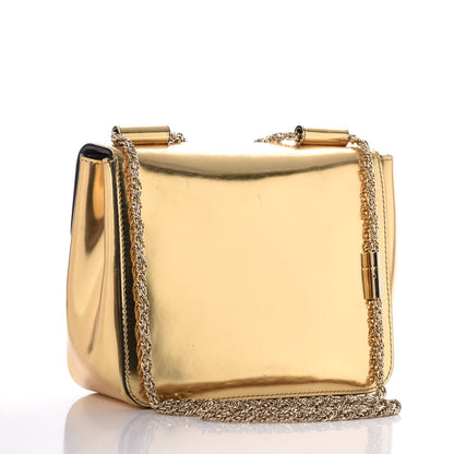 Chloe Metallic Calfskin Small Elsie Shoulder Bag Gold 3 of 16